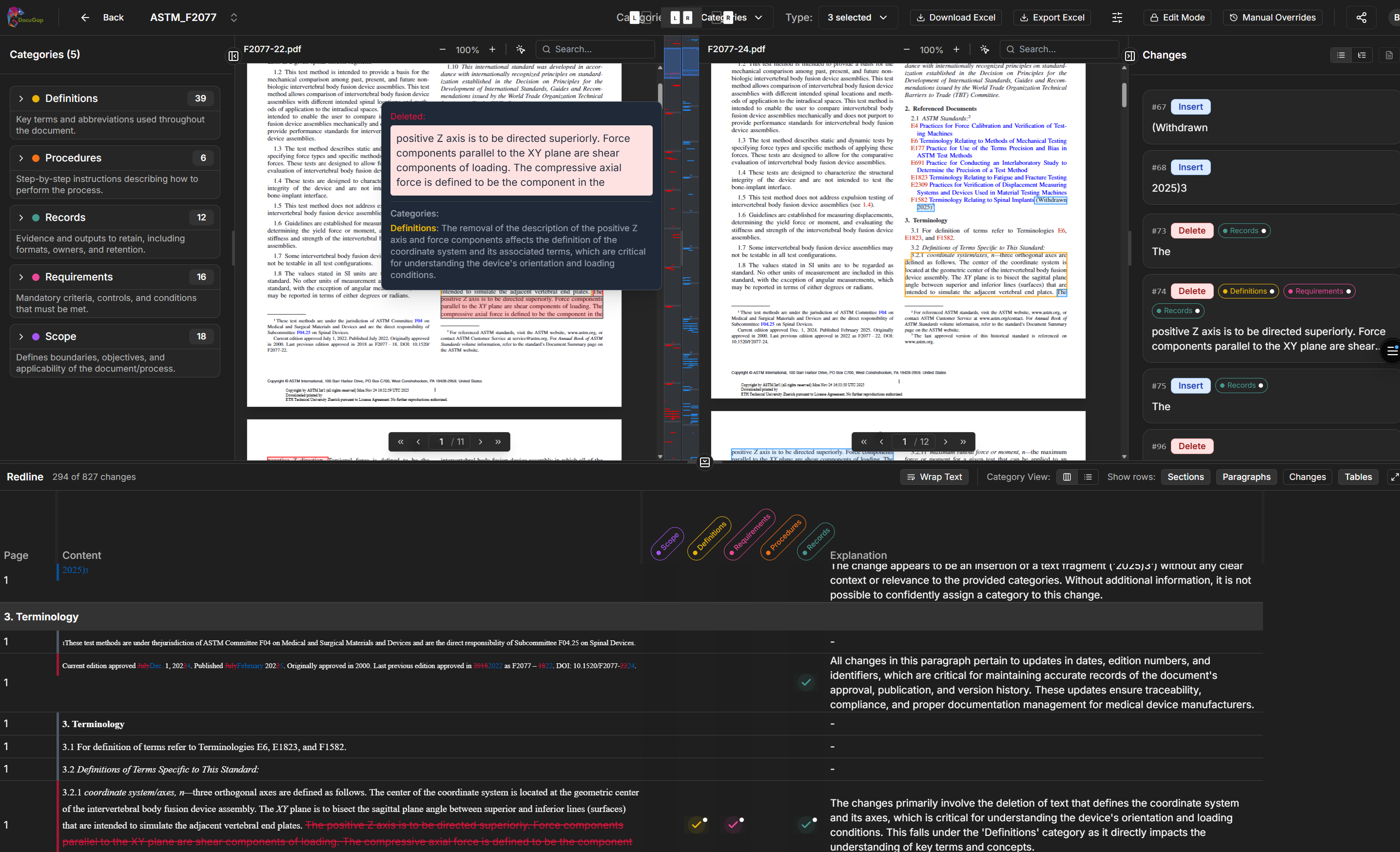 Docugap - AI Document Comparison Platform